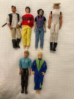 Vintage Male Fashion Doll Lot of 6 - Ken, Donny Osmond, Nick Jonas, Dimitri